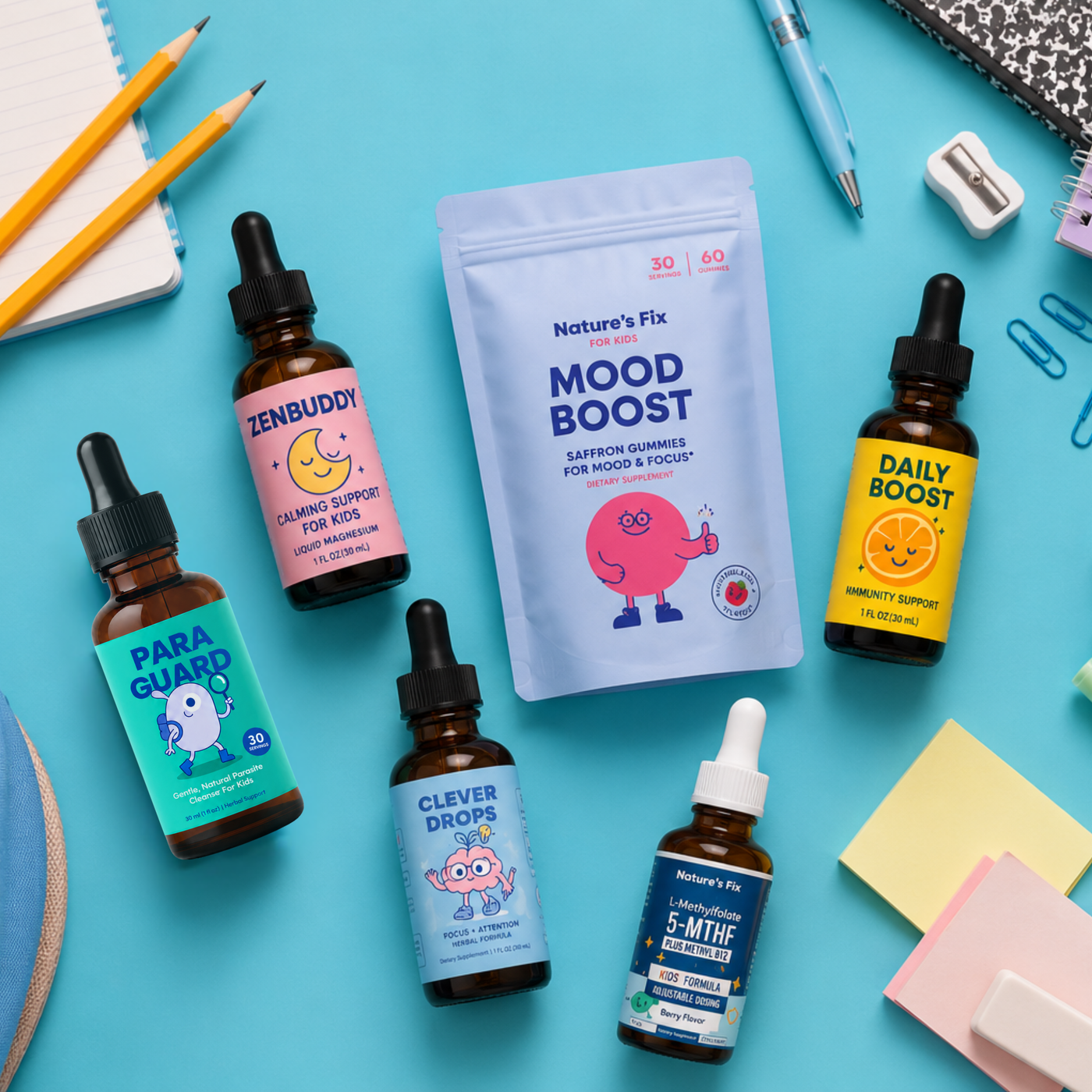 Nature's Fix for Kids back to school wellness products